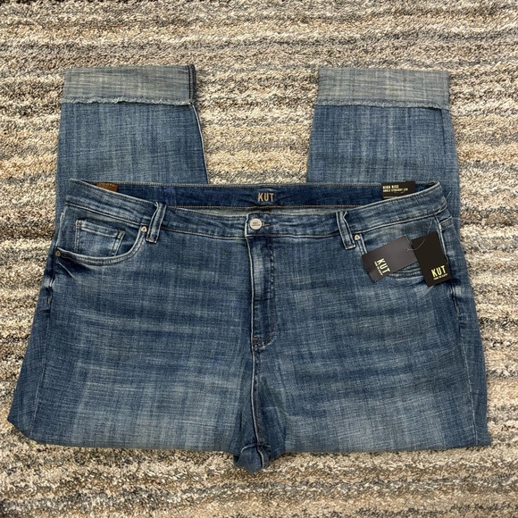 Kut from the Kloth Denim - KUT From The Kloth High Rise Ankle Straight Leg Jeans Sz 24W NWT | KUT Jeans *